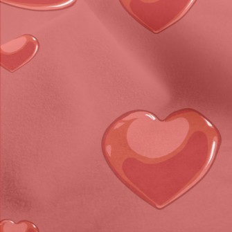 3D Reflective Heart Micro Fleece