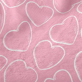 Line Hand Drawn Love Minky