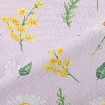 Hand Drawn Daisies And Small Y Piqué