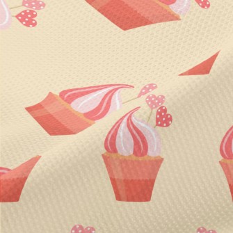 Pink Cream Cup Cake Piqué