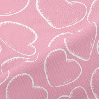 Line Hand Drawn Love Piqué