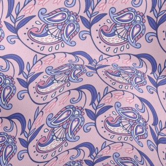 Hand Drawn Fantasy Vortex Flow Lightweight Performance Linen