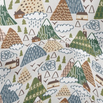 Mountains And Houses Lightweight Performance Linen