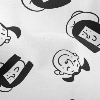 Happy Expression Portrait Lightweight Performance Linen