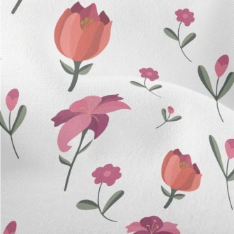 Simple Beautiful Flowers Lightweight Performance Linen