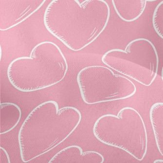 Line Hand Drawn Love Lightweight Performance Linen