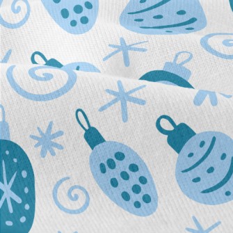 Blue Christmas Tree Decoration Modern Jersey