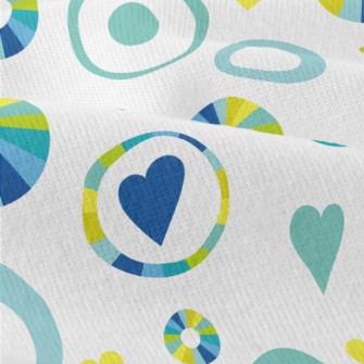 Abstract Circles And Love Hear Modern Jersey