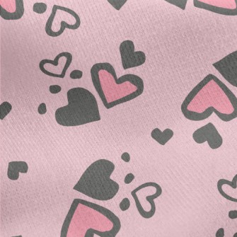Irregular Love Spots Jersey Backed Fleece