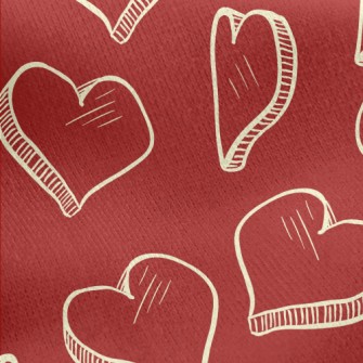 3D Rotating Heart Jersey Backed Fleece