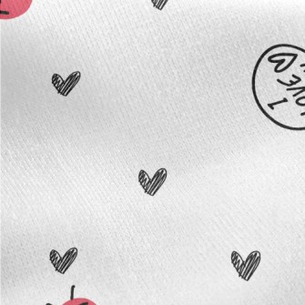 Cute Confession Cherry Jersey Backed Fleece