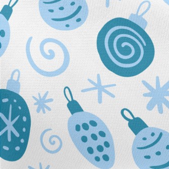 Blue Christmas Tree Decoration Pongee