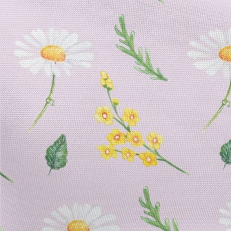 Hand Drawn Daisies And Small Y Pongee