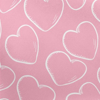 Line Hand Drawn Love Pongee