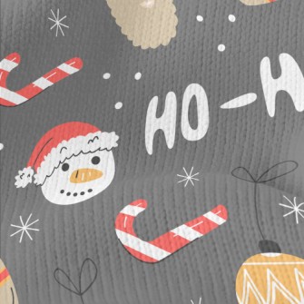 Hand Drawn Santa Claus Doodle Stretch Jersey