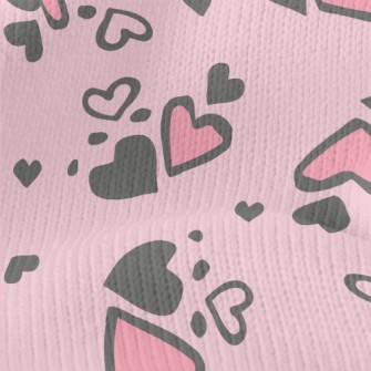 Irregular Love Spots Stretch Jersey