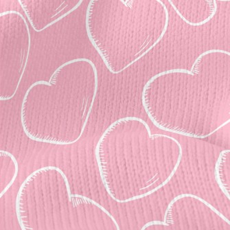 Line Hand Drawn Love Stretch Jersey