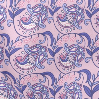 Hand Drawn Fantasy Vortex Flow Lightweight Cotton Poplin