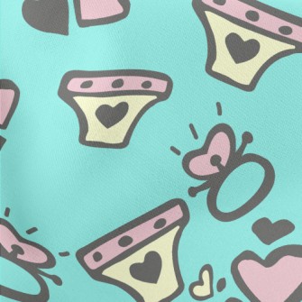 Love Ring And Underwear Lightweight Cotton Poplin