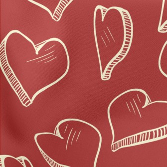 3D Rotating Heart Lightweight Cotton Poplin