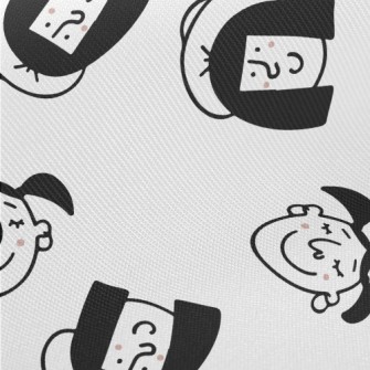 Happy Expression Portrait Midweight Cotton Poplin