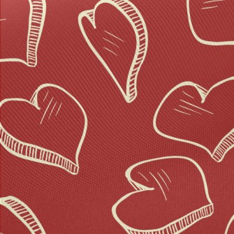3D Rotating Heart Midweight Cotton Poplin