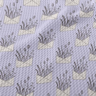 Vintage Floral Letter Birdseye Piqué