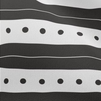 Simple Stripes And Dots Chiffon