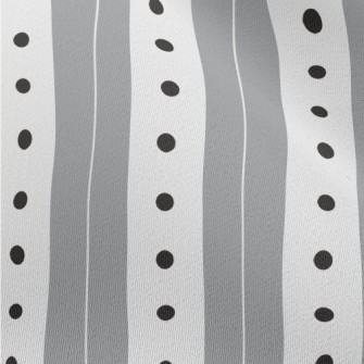 Gray Stripes Dots Chiffon