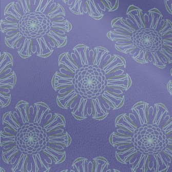 Delicate Lines Flowers Chiffon