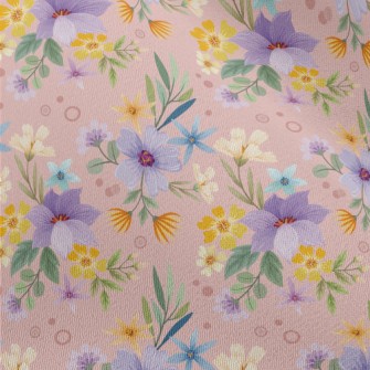 Garden Blooming Flowers Chiffon
