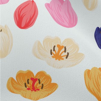Spring Flowers In Full Bloom Chiffon