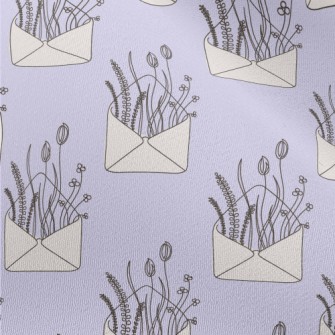 Vintage Floral Letter Chiffon