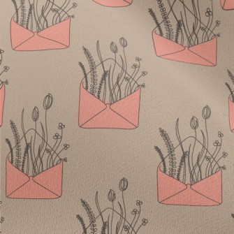 Love Letters And Flowers Chiffon