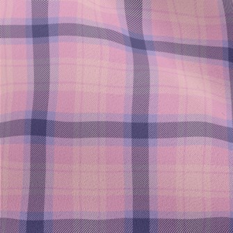 Purple And Pink Plaid Chiffon