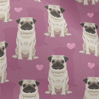 Hand Drawn Pug Chiffon