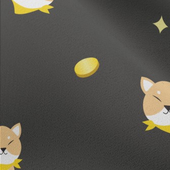 Akita Dog And Coins Chiffon