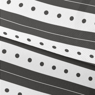 Simple Stripes And Dots Waterproof Oxford