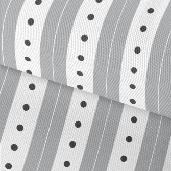 Gray Stripes Dots Waterproof Oxford