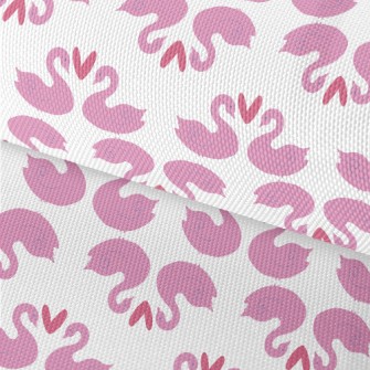Romantic Cartoon Flamingo Waterproof Oxford