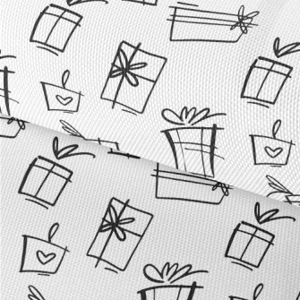 Hand Drawn Black And White Gif Waterproof Oxford