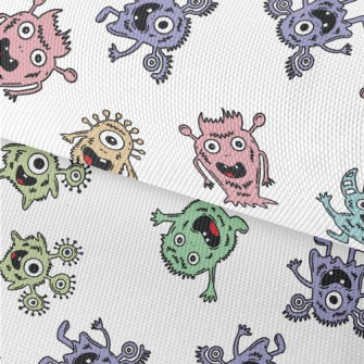 Friendly Cartoon Monster Waterproof Oxford