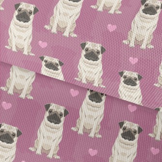 Hand Drawn Pug Waterproof Oxford