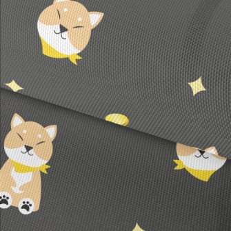 Akita Dog And Coins Waterproof Oxford