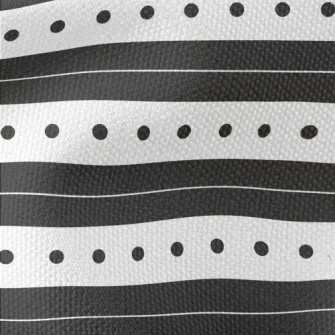 Simple Stripes And Dots Waterproof Canvas