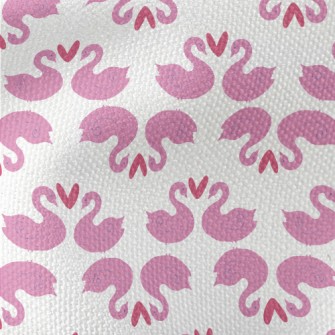 Romantic Cartoon Flamingo Waterproof Canvas