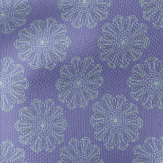 Delicate Lines Flowers Waterproof Canvas