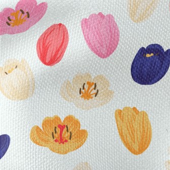 Spring Flowers In Full Bloom Waterproof Canvas