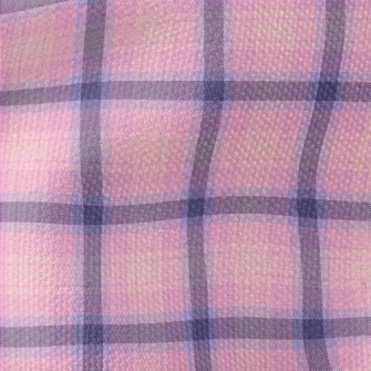 Purple And Pink Plaid Waterproof Canvas