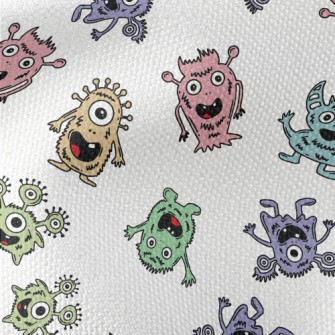 Friendly Cartoon Monster Waterproof Canvas